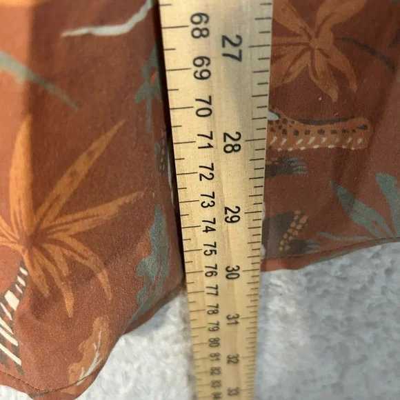 Howler Brothers Shirt Mens XL Alligator Palm Tree Mansfield All Over Print Vaca - Picture 3 of 7